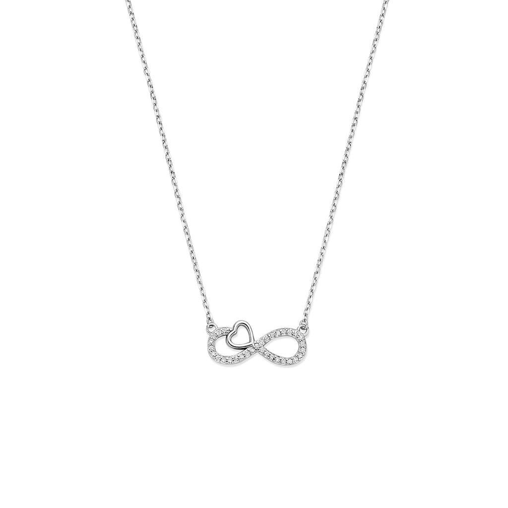 Infiora – Infinity Hart Ketting – 925 Zilver