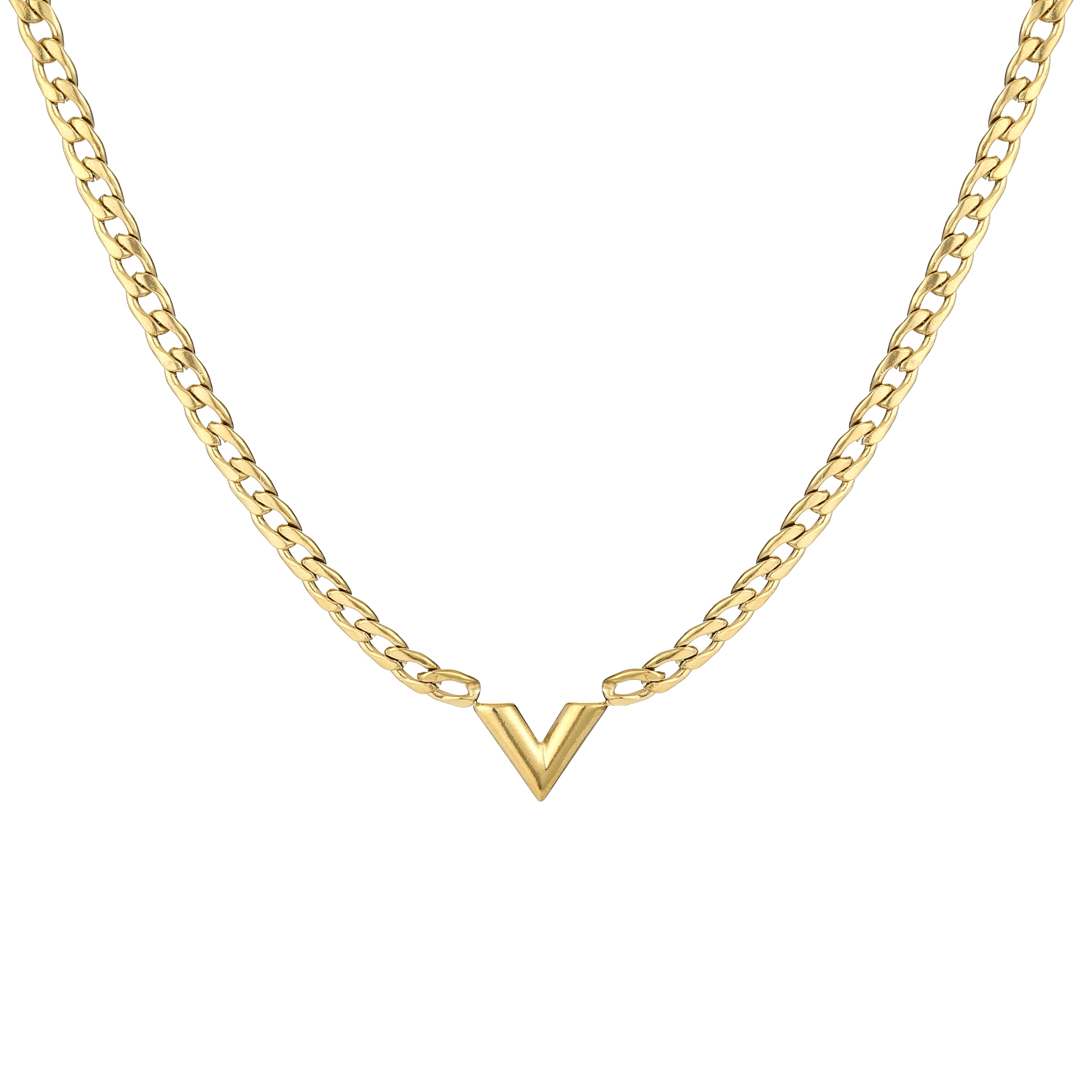 Ketting met V hanger