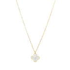 Klaver ketting met steentjes