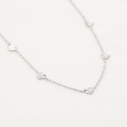 Valentara - Gouden Hartjes Ketting - Stainless Steel