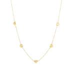 Valentara - Gouden Hartjes Ketting - Stainless Steel