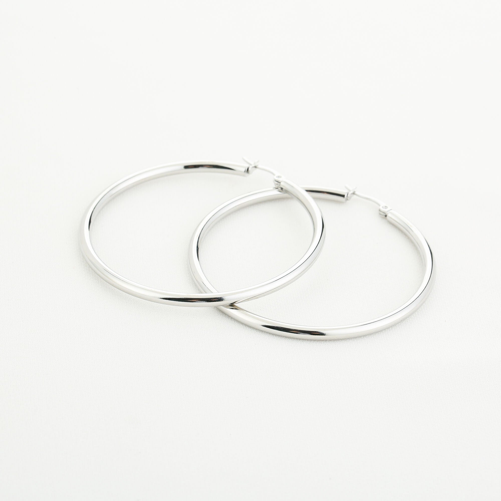 Isabelle - Basic Hoops Oorbellen Zilver - Stainless Steel