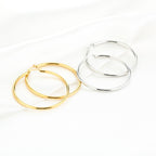 Isabelle - Basic Hoops Oorbellen Goud - Stainless Steel