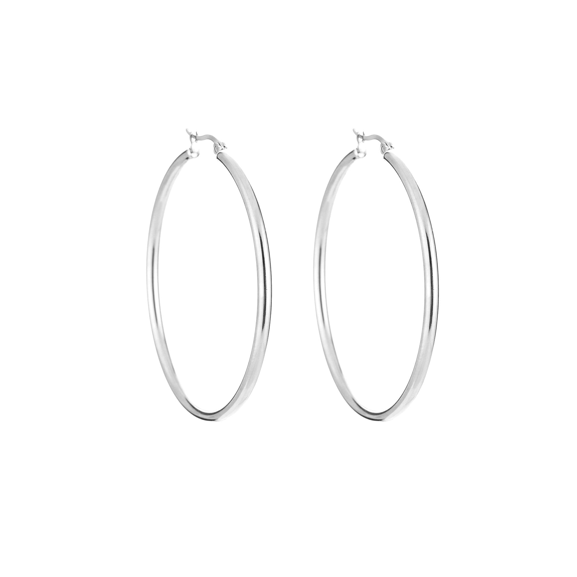 Isabelle - Basic Hoops Oorbellen Zilver - Stainless Steel