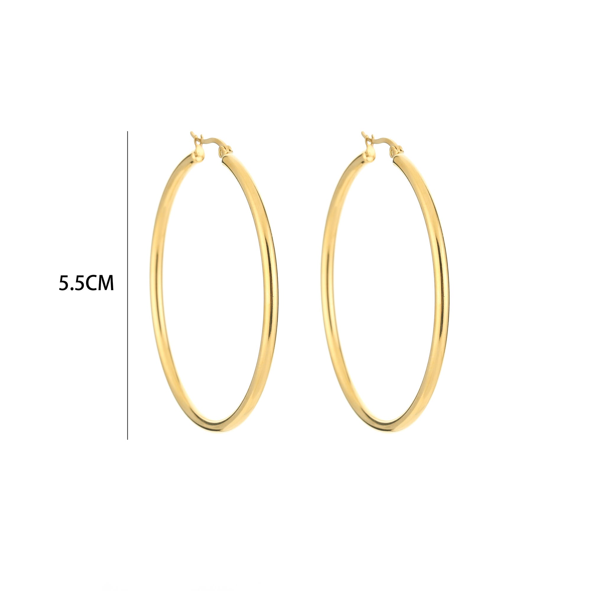 Isabelle - Basic Hoops Oorbellen Zilver - Stainless Steel