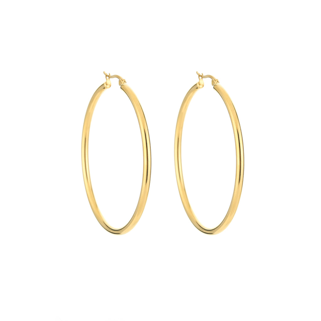 Isabelle - Basic Hoops Oorbellen Goud - Stainless Steel