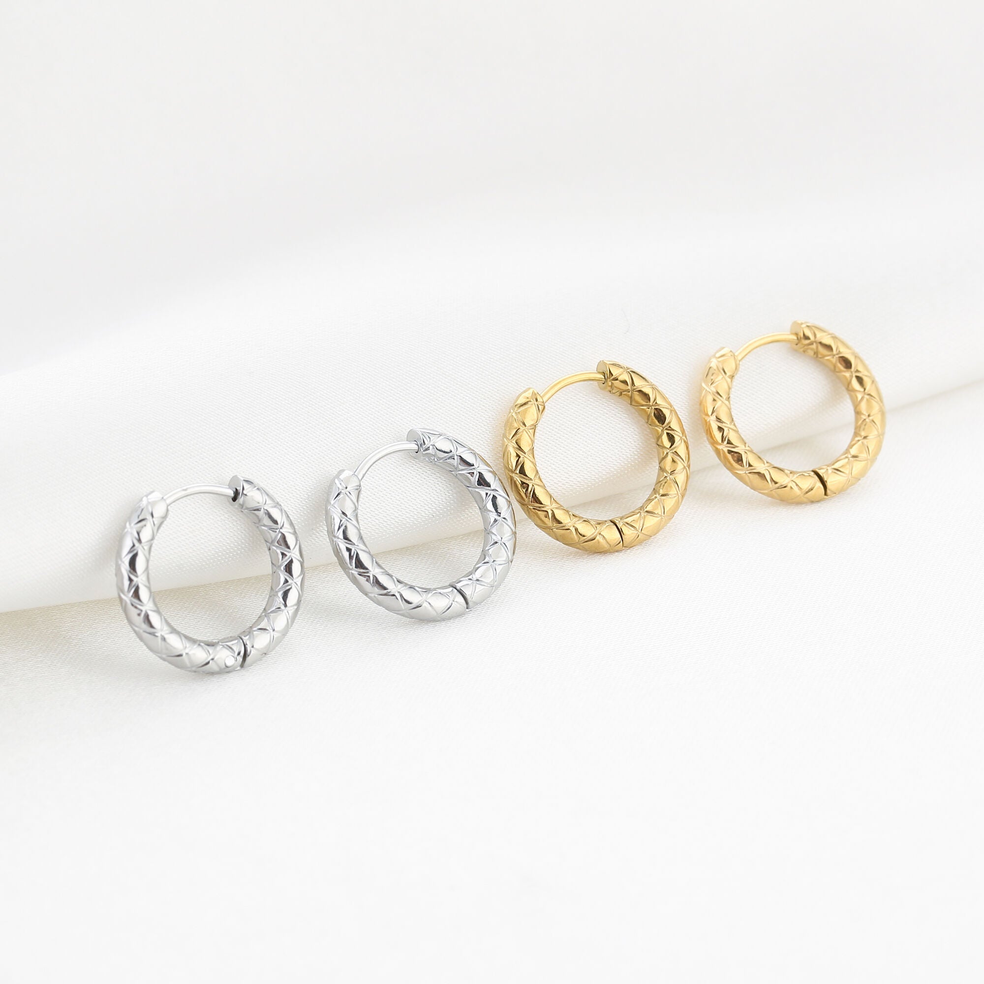 Oriona – Creolen Oorbellen Zilver – Stainless Steel