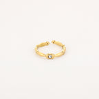 Mireille - Zilveren Zirkonia Ring - Zijaanzicht detail