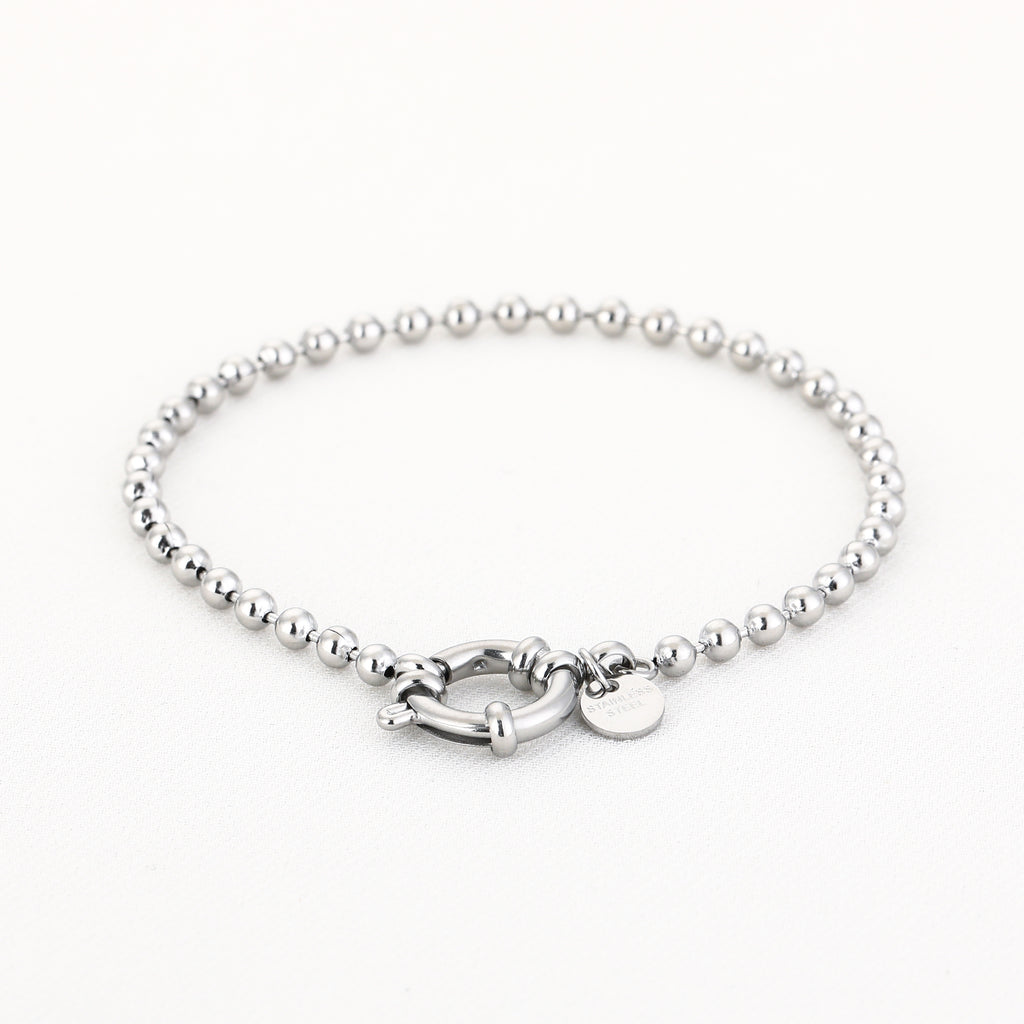 Cordelia - Bolletjes Armband Zilver - Stainless Steel