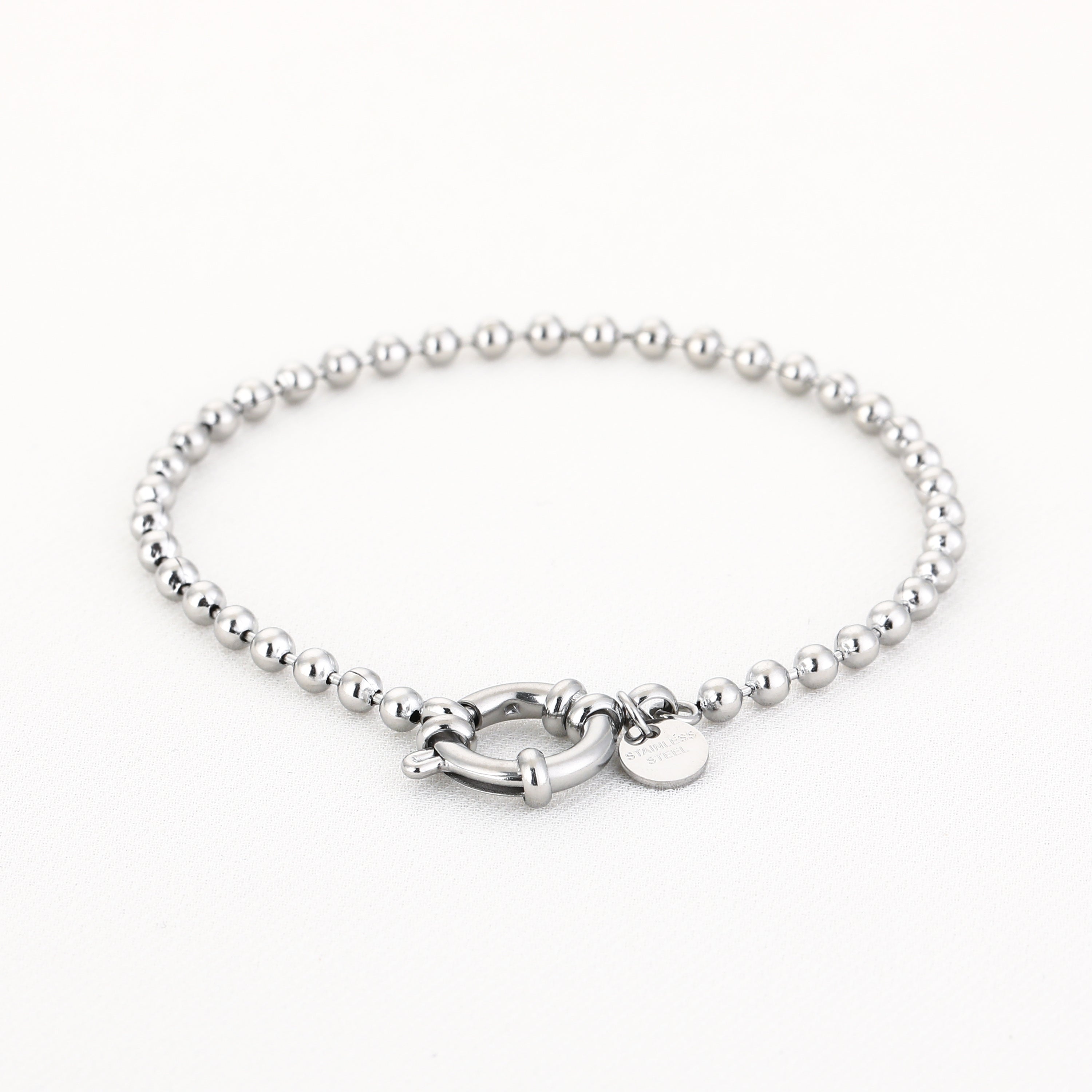 Cordelia - Bolletjes Armband Zilver - Stainless Steel