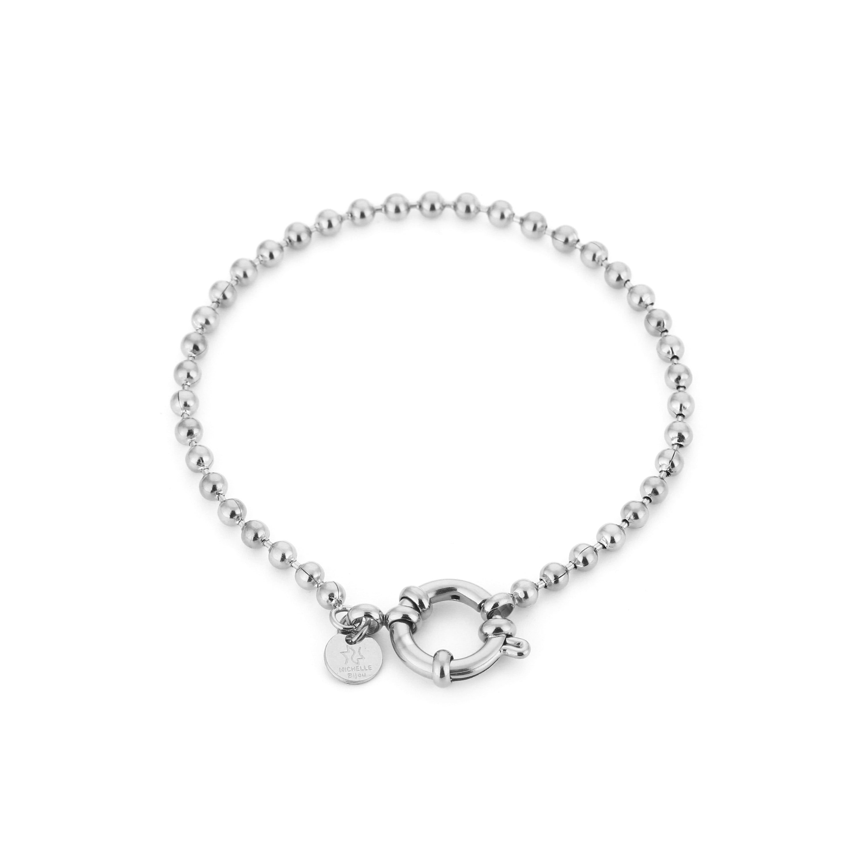Cordelia - Bolletjes Armband Zilver - Stainless Steel