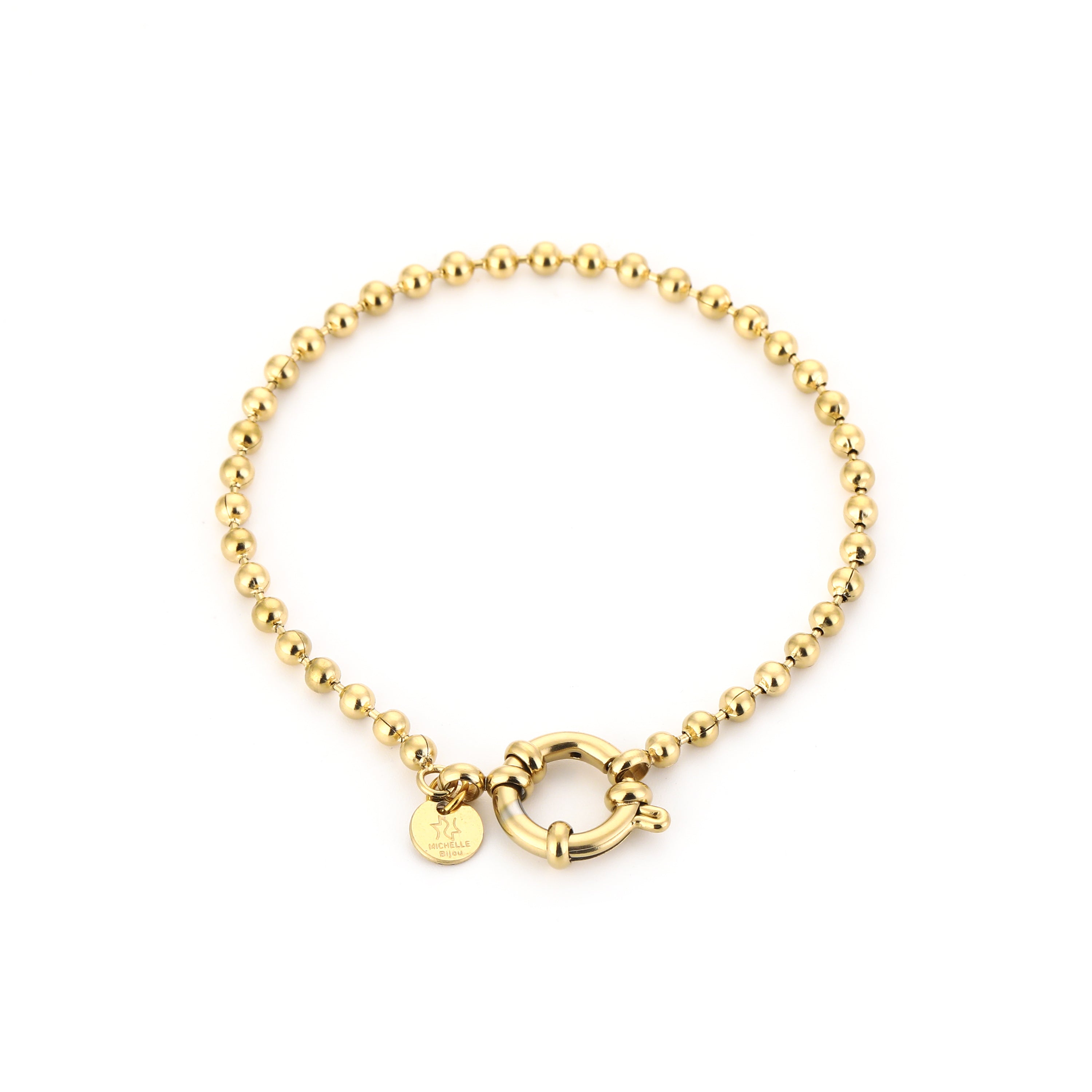 Cordelia - Bolletjes Armband Zilver - Stainless Steel