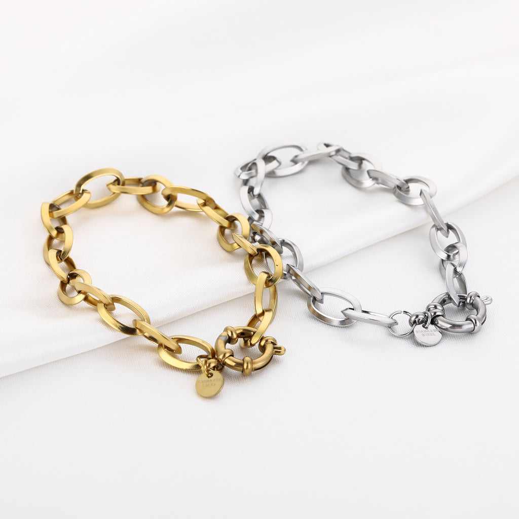 Valoré – Schakel Armband Goud – Stainless Steel