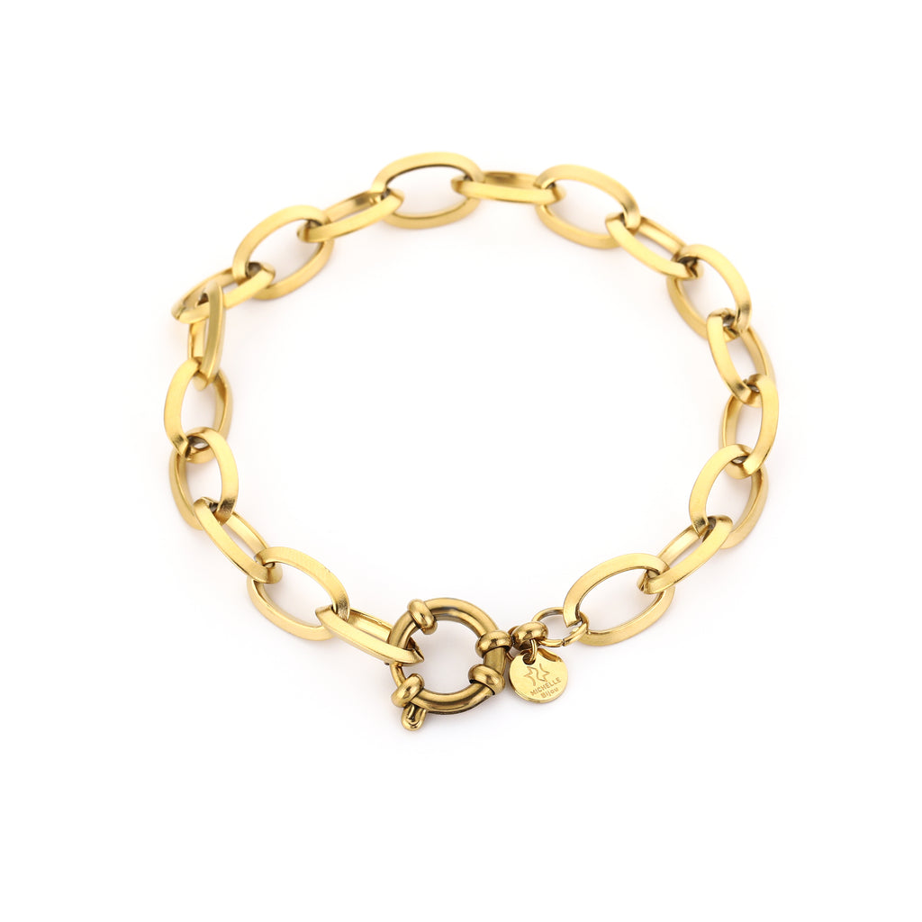 Valoré – Schakel Armband Goud – Stainless Steel