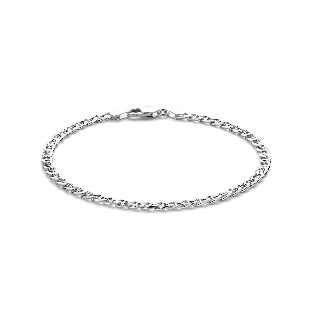 Leonardo – Gourmette Armband – 925 Zilver