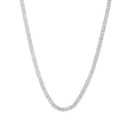 Lumièra – Zilveren Strass Zirkonia Ketting – Stainless Steel