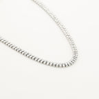 Lumièra – Zilveren Strass Zirkonia Ketting – Stainless Steel 2