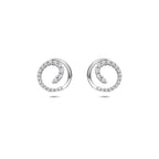 Lunara – Zirkonia Oorknoppen – 925 Zilver