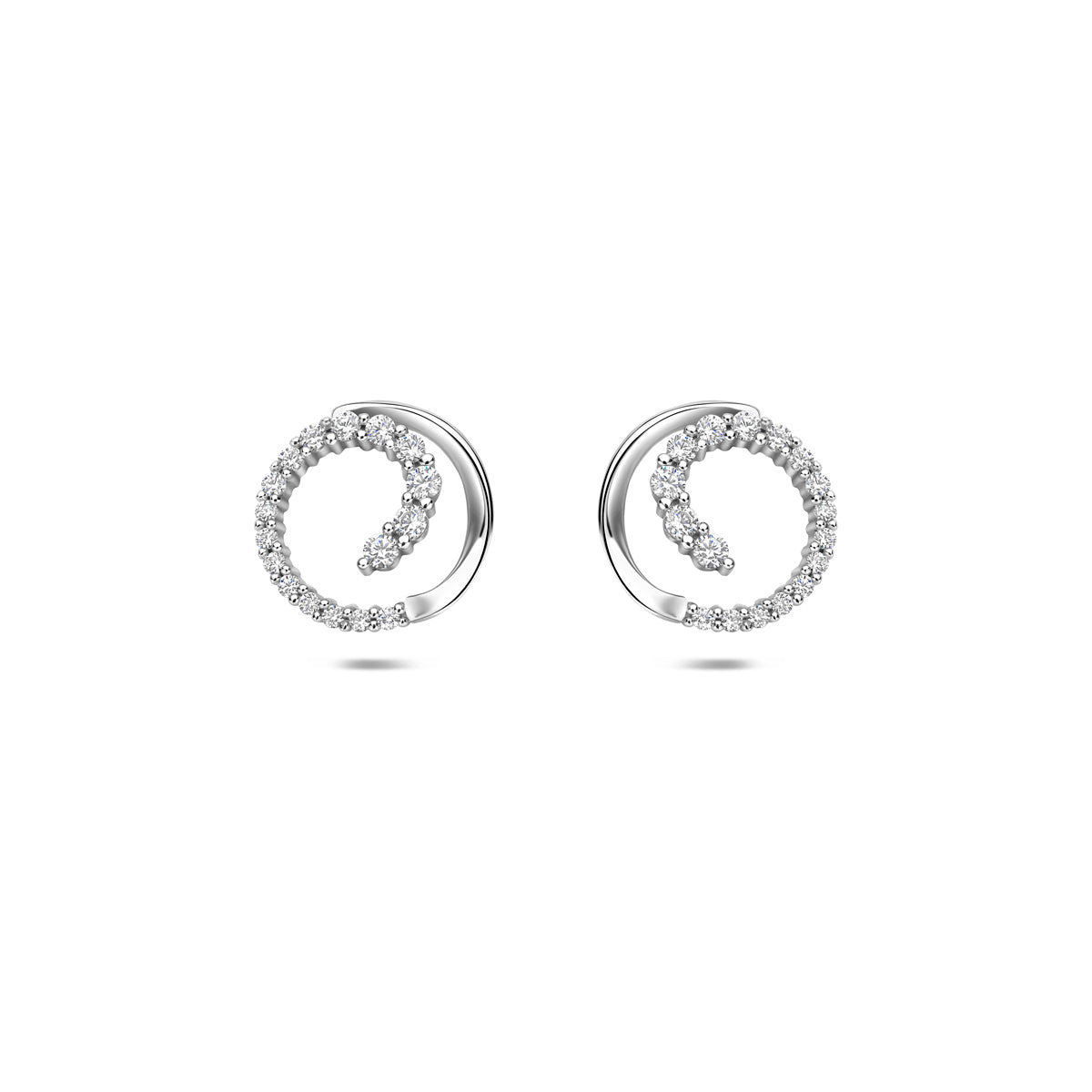Lunara – Zirkonia Oorknoppen – 925 Zilver