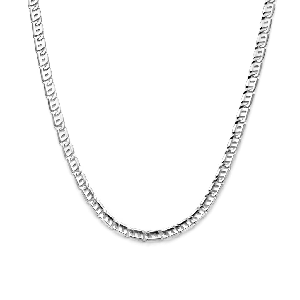 Magnus - Fantasie Schakel Ketting - 925 Zilver Lengte