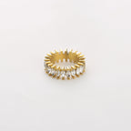 Marvélia – Gouden Zirkonia Ring – Stainless Steel view 2