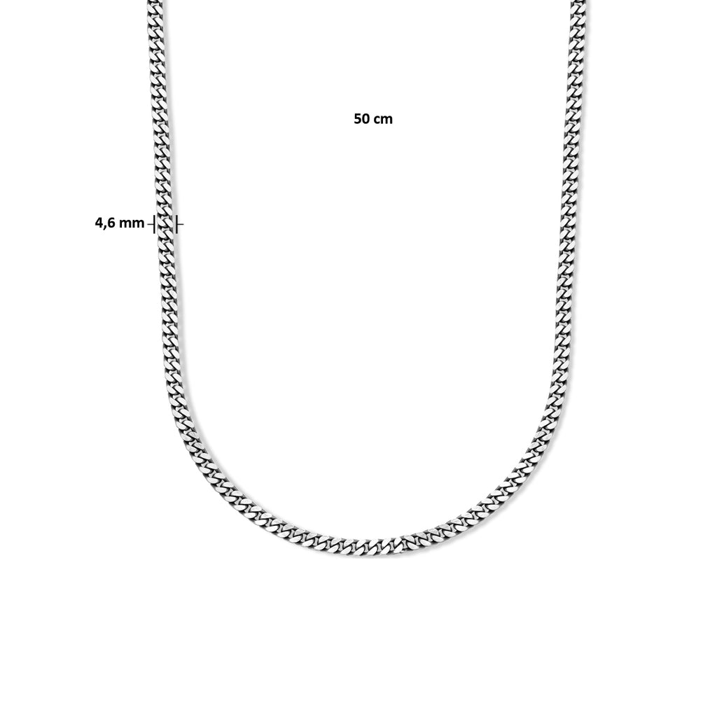 Nero - Massief Gourmette Ketting - 925 Zilver Afmeting