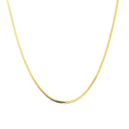Ophelia - Flat Snake Ketting Goud - Stainless Steel