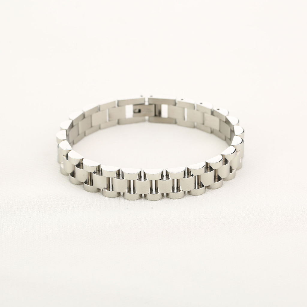 Royale - Zilveren Rolex Schakel Armband - Stainless Steel 2