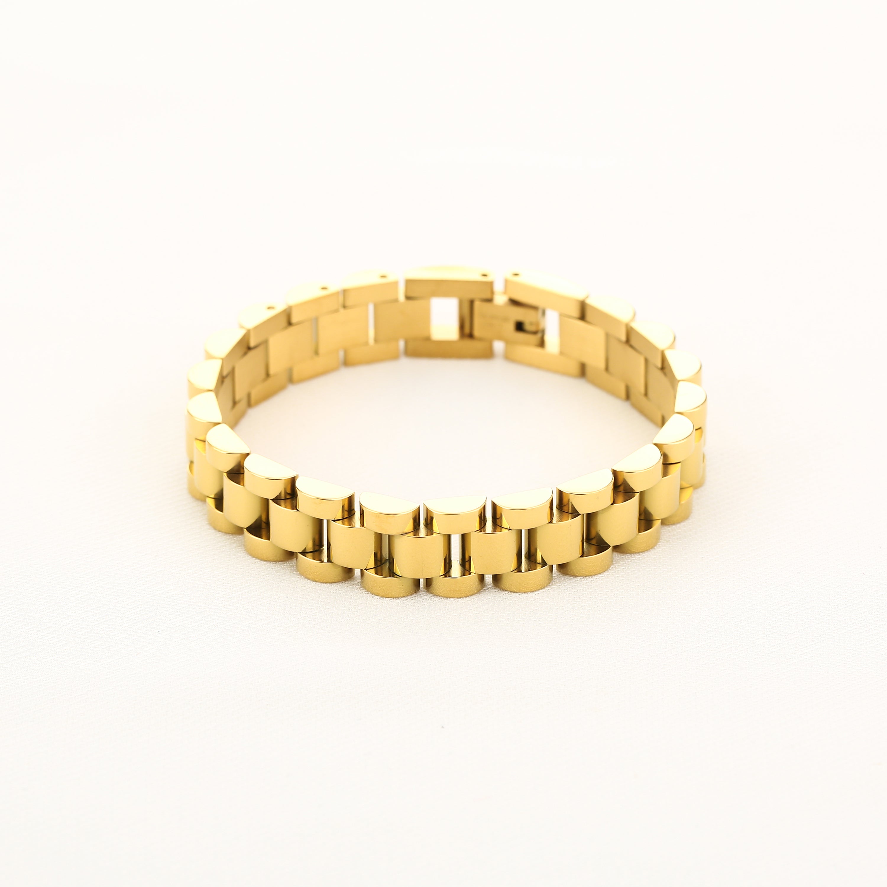 Royale - Gouden Rolex Schakel Armband - Stainless Steel 2