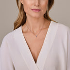 Saphira – Saffier Collier – 925 Zilver Model