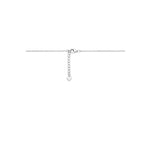 Saphira – Saffier Collier – 925 Zilver Sluiting