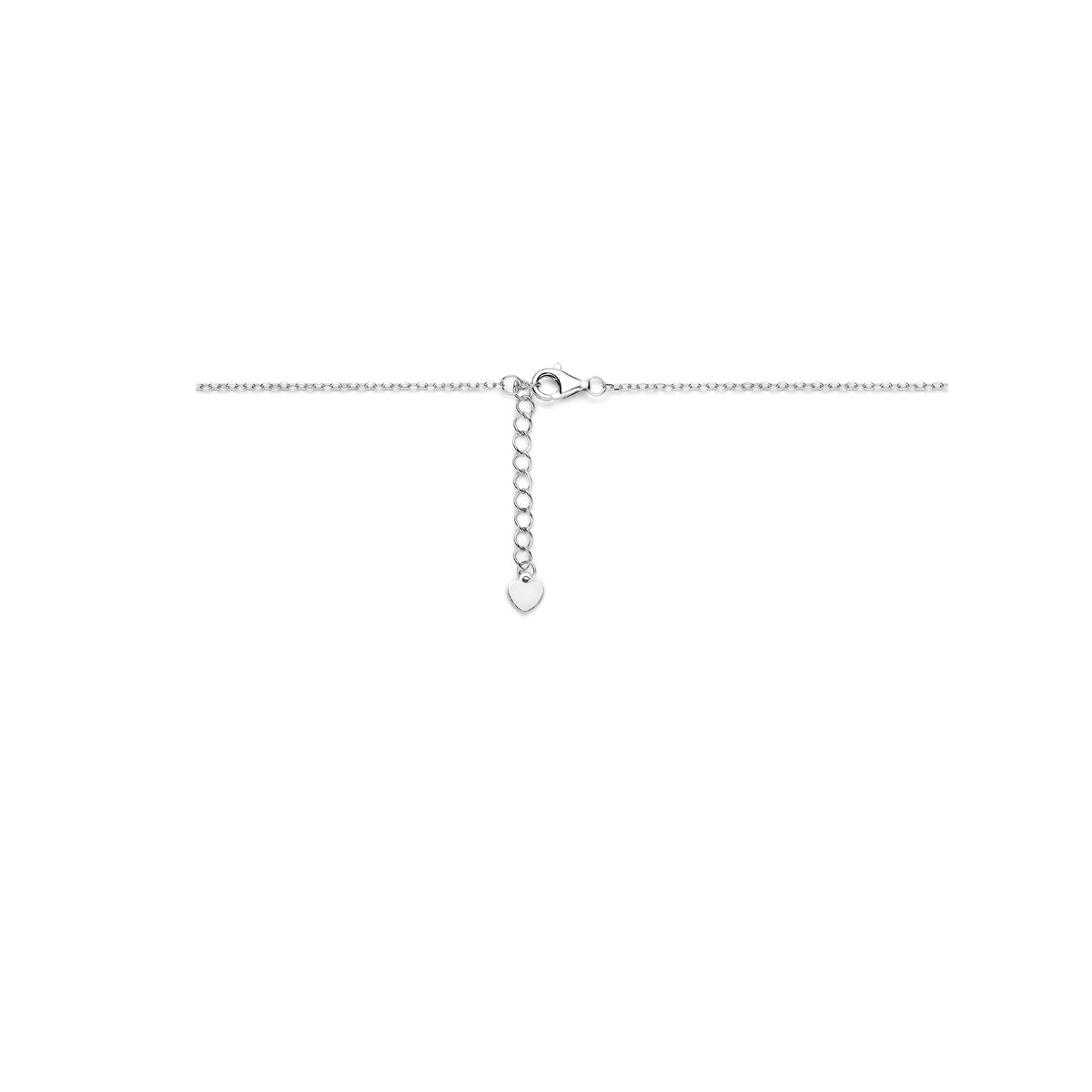 Saphira – Saffier Collier – 925 Zilver Sluiting