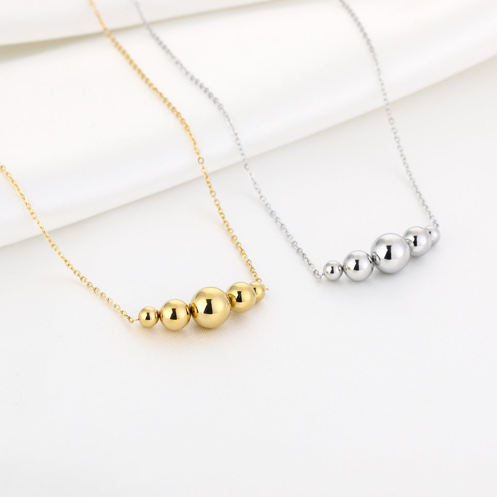 Seraphina - Kralen Ketting Goud en Zilver - Stainless Steel