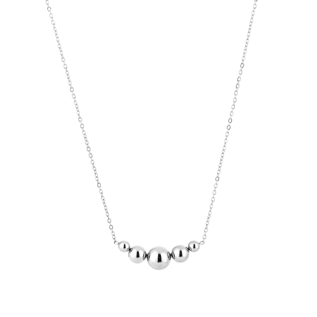 Seraphina - Kralen Ketting Zilver - Stainless Steel