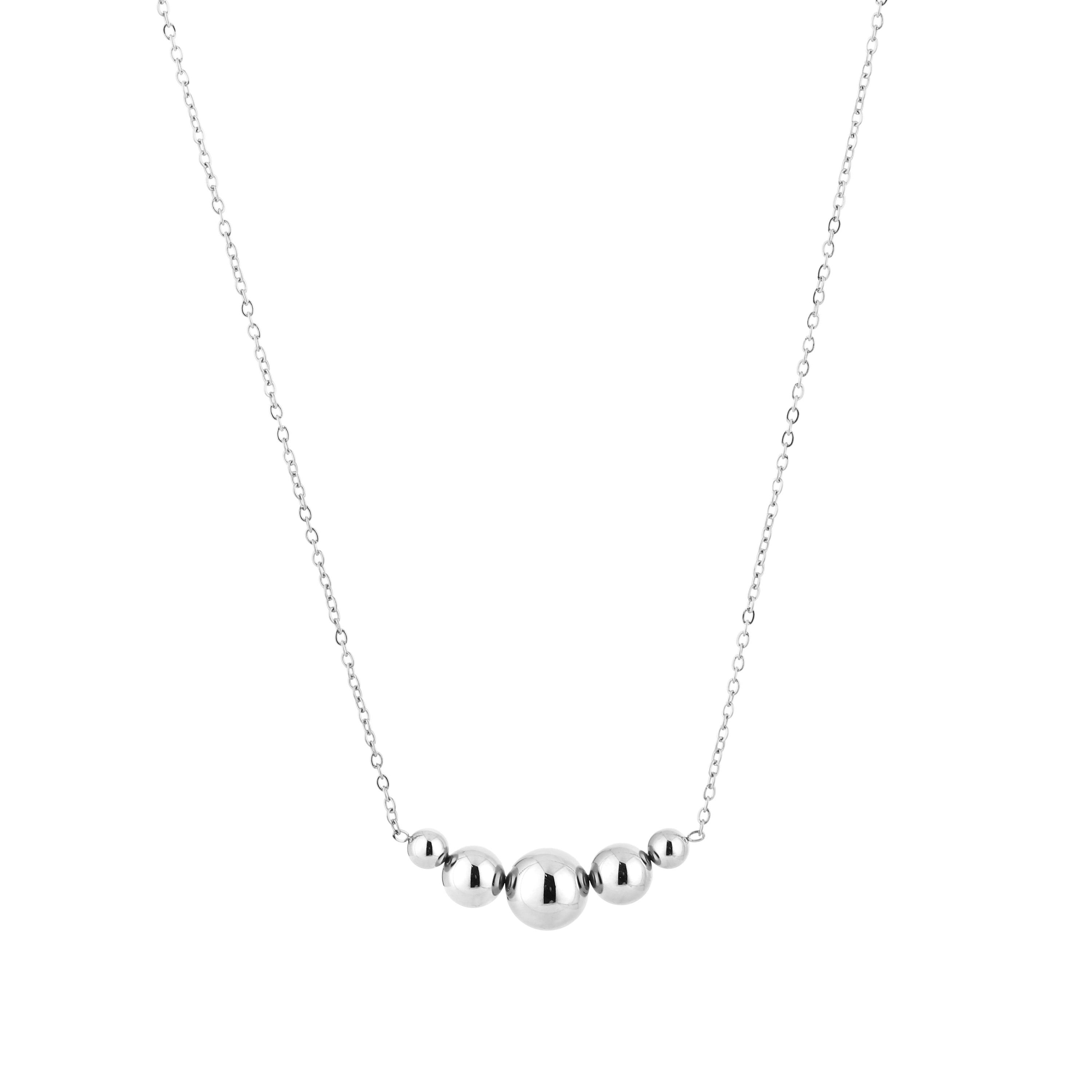 Seraphina - Kralen Ketting Zilver - Stainless Steel