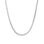 Valentina -  Schakel Tennis Ketting Zirkonia - Stainless Steel 4