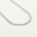 Valentina -  Schakel Tennis Ketting Zirkonia - Stainless Steel 6