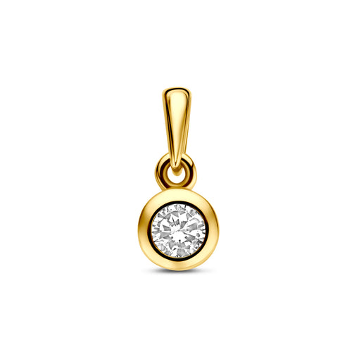 Amalia - 14k Gouden Hanger Zirkonia