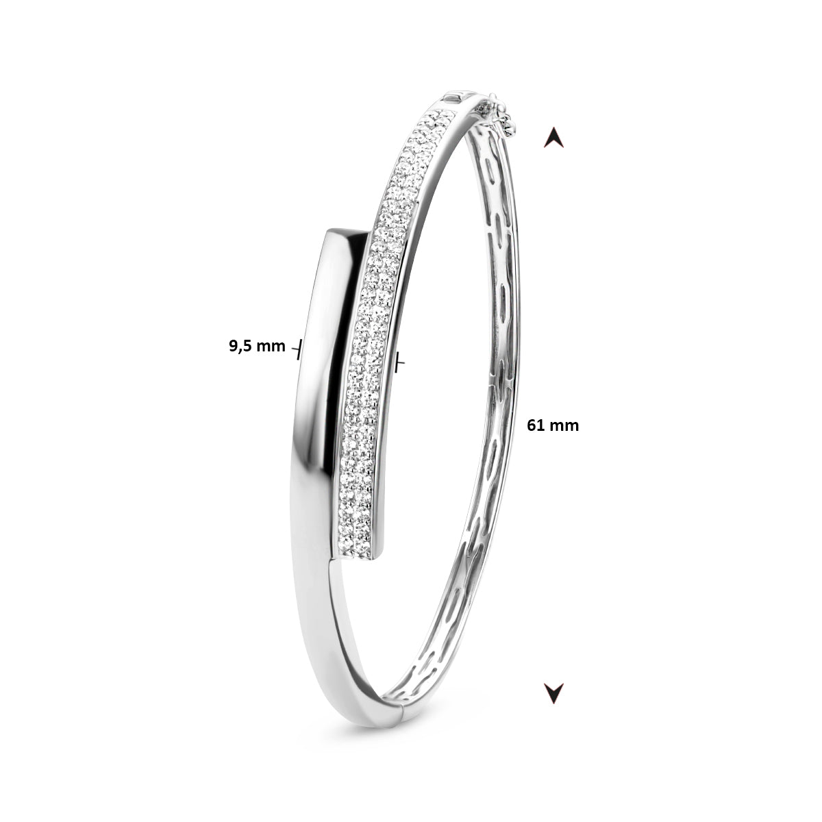Bangle armband zirkonia