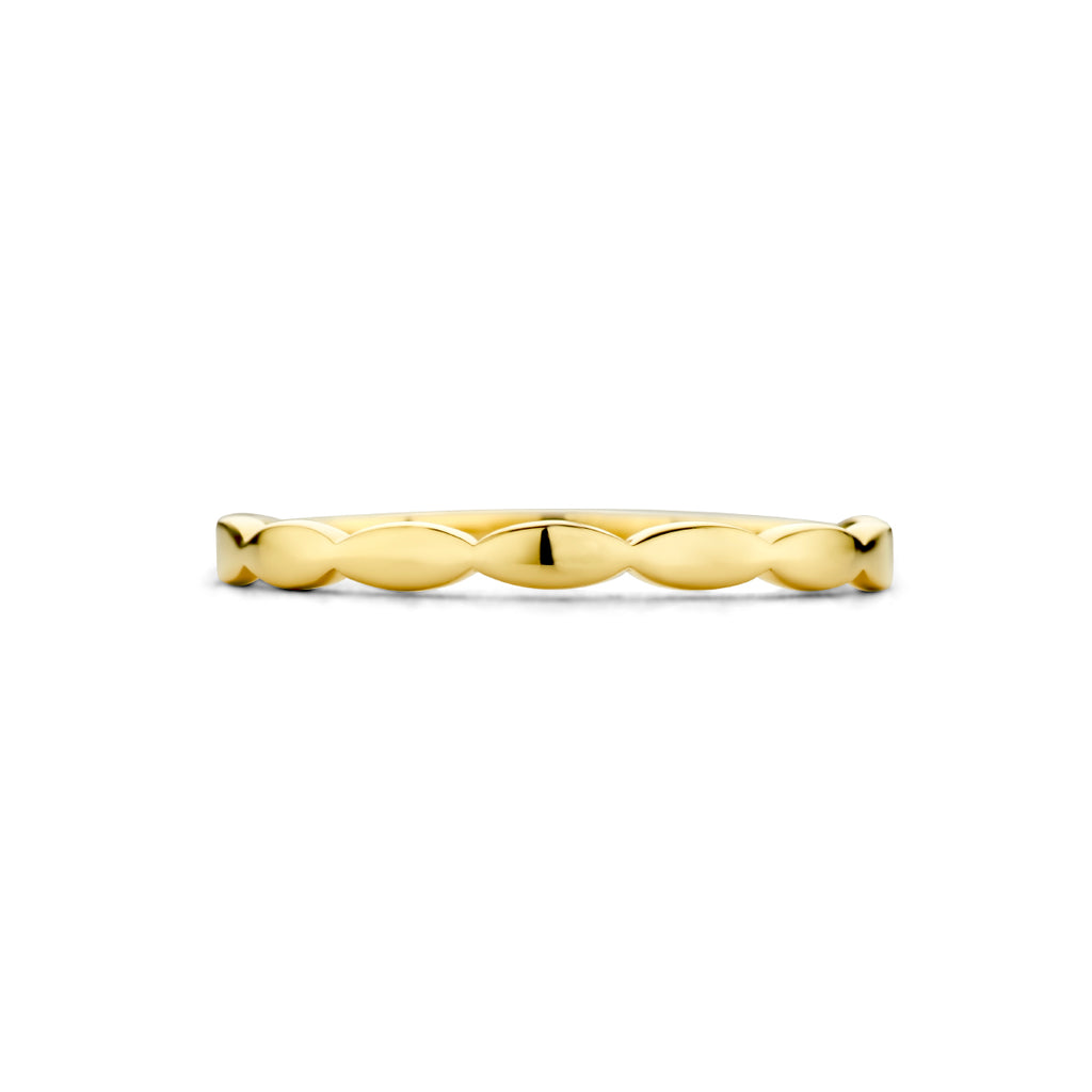 Ameliana 14K gouden ring voor vrouwen op witte achtergrond - City Juwelier