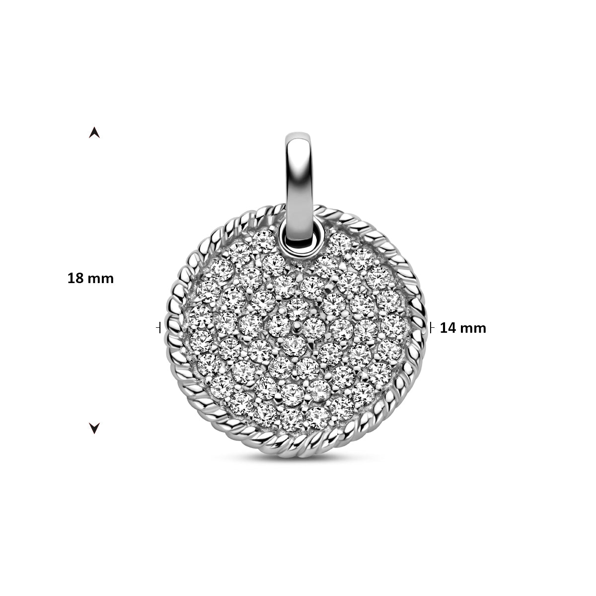 Lunaria – Hanger Zirkonia - 925 Zilver