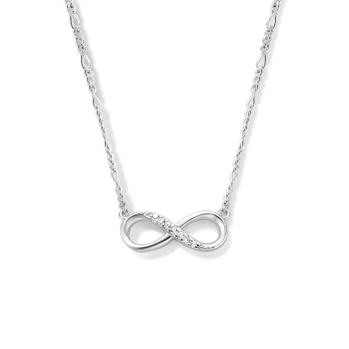 Eterna – Infinity Armband Zirkonia - 925 zilver