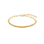 Armband paperclip en koord
