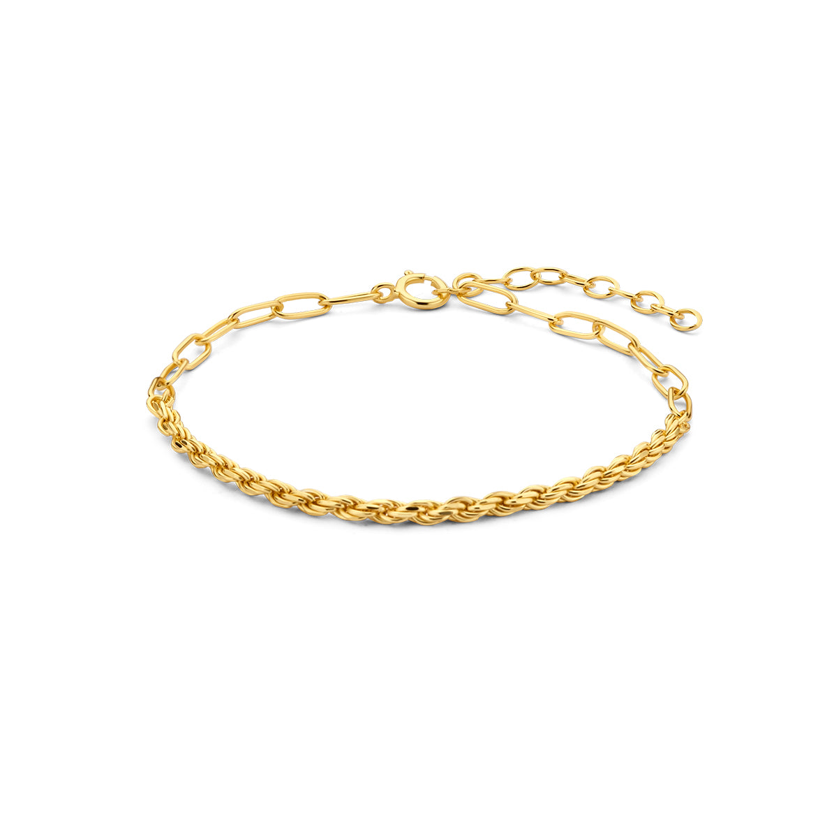 Armband paperclip en koord