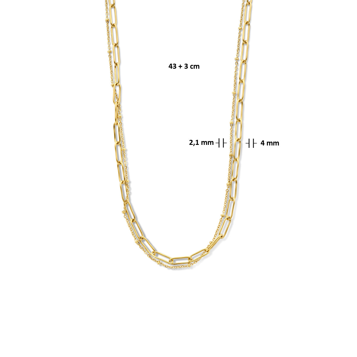 Multi-ketting anker en paperclip ronde buis