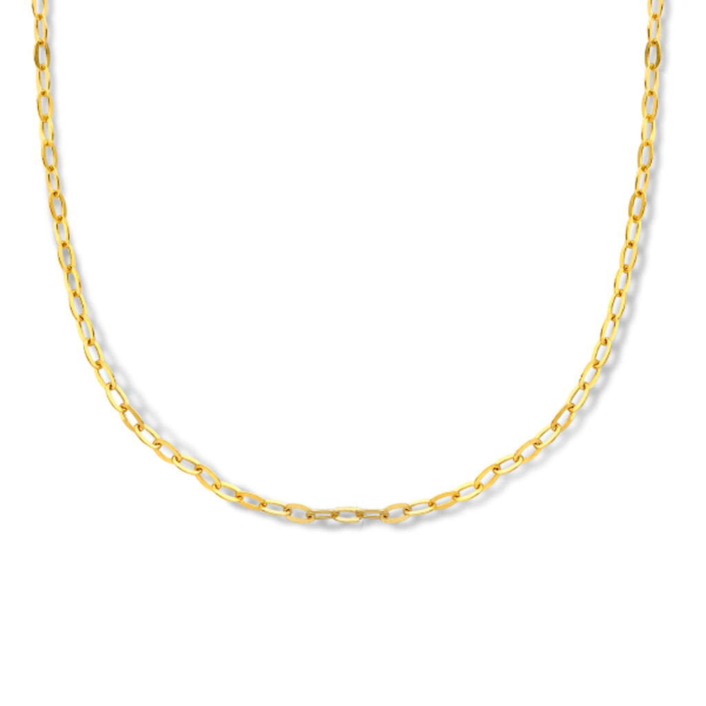 Ketting paperclip plat