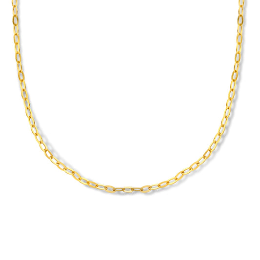Ketting paperclip plat