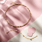 Caterina gouden ketting 925 zilver verguld vooraanzicht - City Juwelier