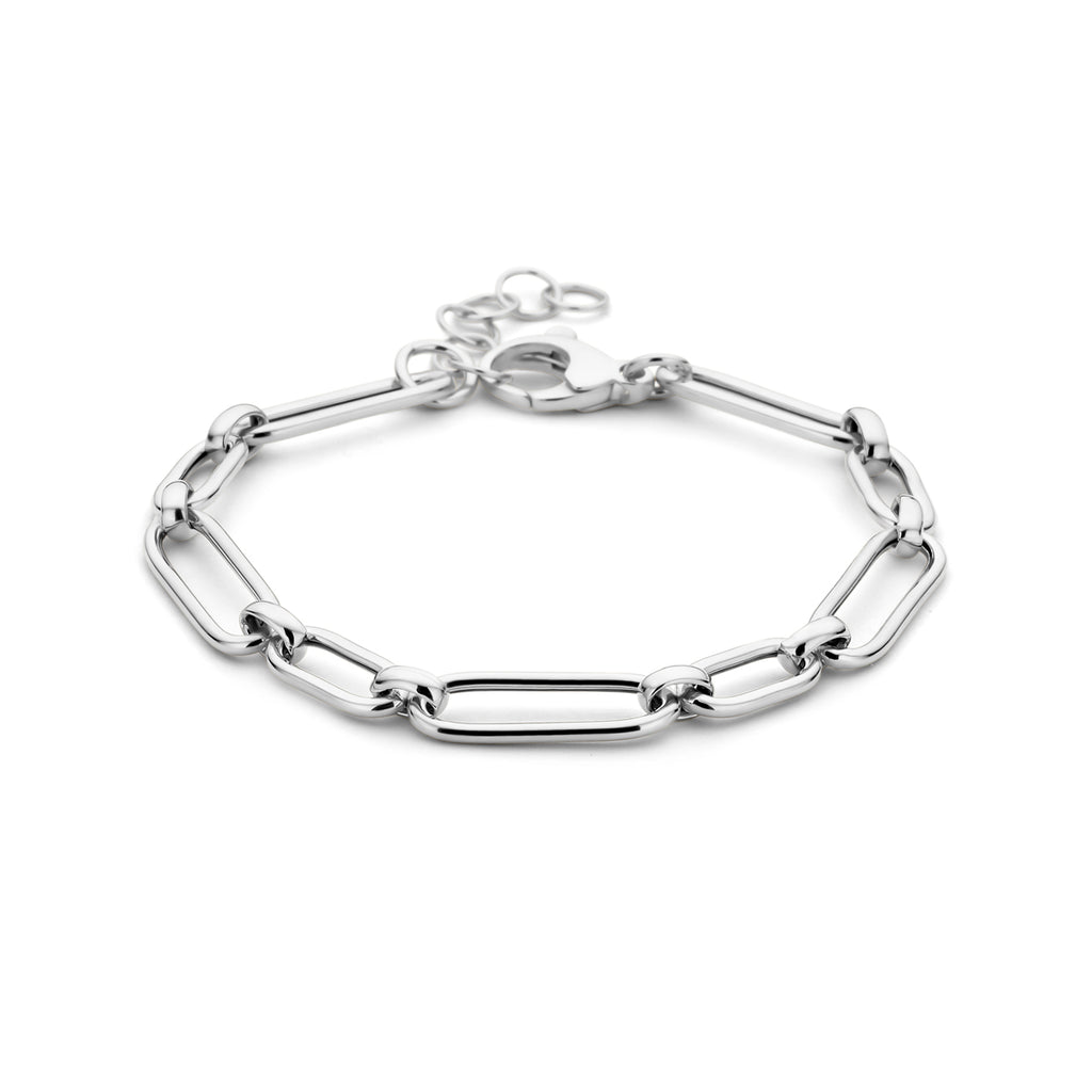 Caterina zilveren schakelarmband 925 zilver voor vrouwen - City Juwelier