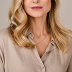 Close-up dubbele hartjes hanger in 925 zilver - City Juwelier